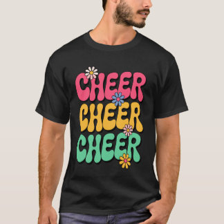 T-shirt Meneur de pom-pom girls groovy Équipe de pom-pom g