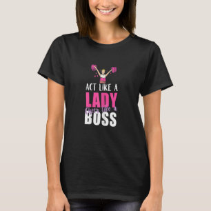 T-shirt Meneuse de claque agit comme une dame qui encourag