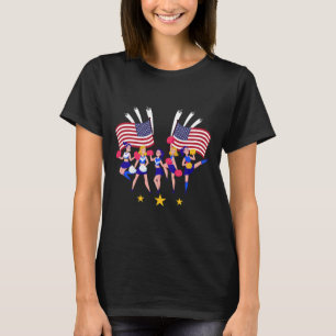 T-shirt Meneuse de claque patriotique Équipe de meneuses d