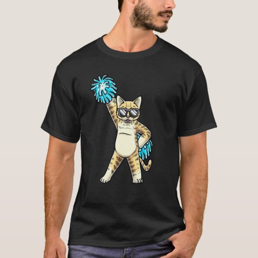 T-shirt Meneuse de claques Chat Meneuse de claques Cheer F (Devant)