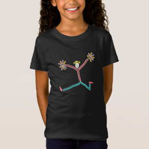 T-Shirt Meneuse de claques en bâtonnet sautant