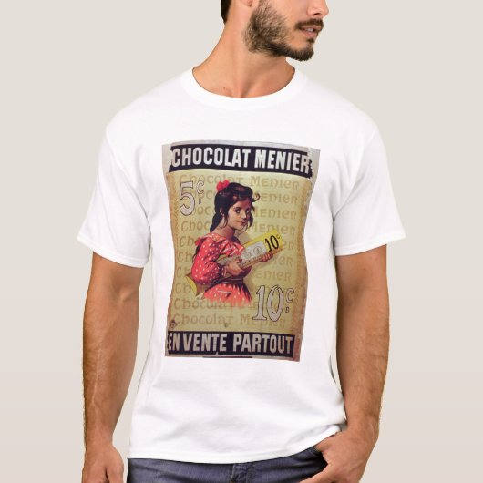T-shirt "Menier Chocolat", en vente partout (lithium de (Devant)