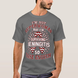 T-shirt Méningite Sensibilisation Je Ne Suis Pas Superfemm