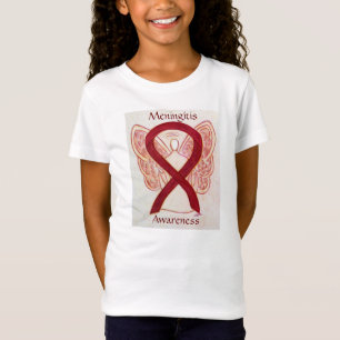 T-Shirt Meningite Sensibilisation Ruban Angel Custom Shirt