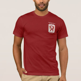 T-shirt Meningococcie méningite Sensibilisation Ruban Tee