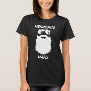 T-shirt MENNONITE MAFIA Barbe Christian Jésus Bible Humour
