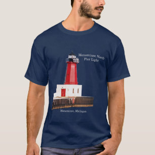 T-shirt Menominee North Pier Light chemise foncée