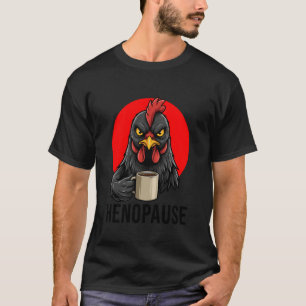 T-shirt Ménopause Drôle Henopause Rétro Vintage Noir Chic