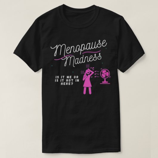 T-shirt Ménopause folie VNeck  (Design devant)