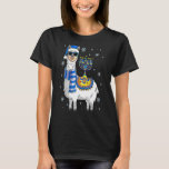 T-shirt Menorah Hanoukka Llama Cute Alpaca Chanukah<br><div class="desc">Menorah Hanoukka Llama Cute Alpaca Chanukah</div>