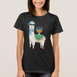 T-shirt Menorah Hanoukka Llama Cute Alpaca Chanukah 1<br><div class="desc">Menorah Hanoukka Llama Cute Alpaca Chanukah 1.</div>