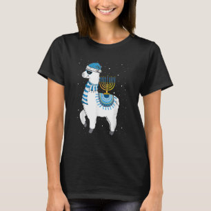 T-shirt Menorah Hanoukka Llama Cute Alpaca Chanukah Christ