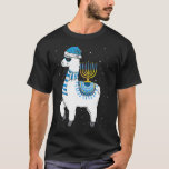 T-shirt Menorah Hanoukka Llama Cute Alpaca Chanukah Christ<br><div class="desc">Menorah Hanoukka Llama Cute Alpaca Chanukah Christmas Pajama 2</div>