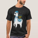 T-shirt Menorah Hanoukka Llama Cute Alpaca Chanukah Christ<br><div class="desc">Menorah Hanoukka Llama Cute Alpaca Chanukah Christmas Pajama 1</div>