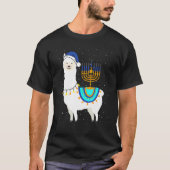 T-shirt Menorah Hanoukka Llama Cute Alpaca Chanukah Christ (Devant)