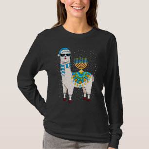T-shirt Menorah Hanukkah Lama Mignon Alpaca Chanukah 1