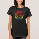 T-shirt Menorah Retro Vintage Look<br><div class="desc">Menorah Retro Vintage Look.</div>
