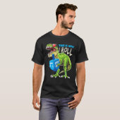 T-shirt Menorasaurus Comment je roule Dinosaur Hanoukka Gi (Devant entier)