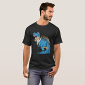 T-shirt Menorasaurus Rex Dinosaur Happy Hanukkah Pjs Famil (Devant entier)