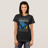 T-shirt Menorasaurus Rex Dinosaur T Rex Hanoukka Menorah B (Devant entier)