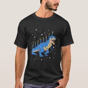 T-shirt Menorasaurus Rex Drôle T Rex Dinosaur Hanukkah Pou