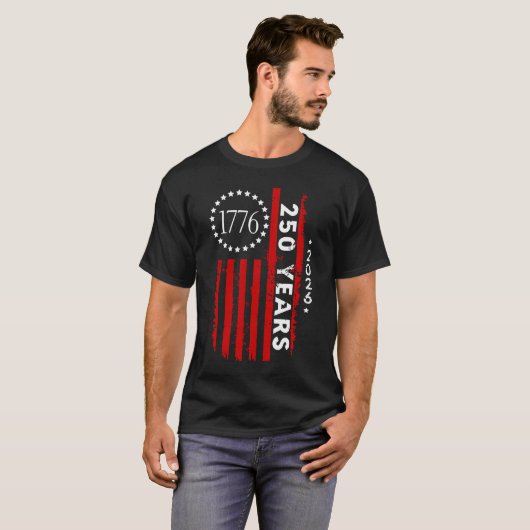 T-shirt Mens 250th Anniversary America  (Devant entier)