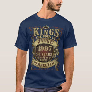 T-shirt Mens 25th Birthday Poison Perfected King Born June