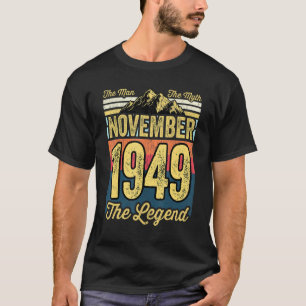 T-shirt Mens 72e anniversaire L'homme Le mythe La légende