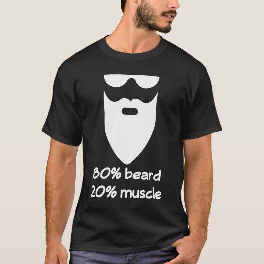 T-shirt Mens 80 Barbe 20 Muscle (Devant)