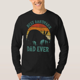 T-shirt Mens Aardvark Vintage Meilleur Aardvark Papa Jamai