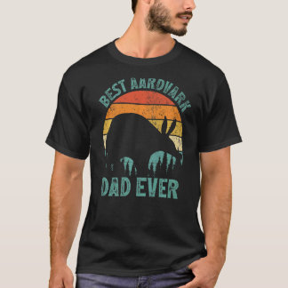 T-shirt Mens Aardvark Vintage Meilleur Aardvark Papa Jamai