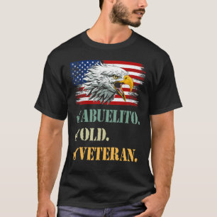 T-shirt Mens Abuelito Ancien vétéran Cool du drapeau de l'