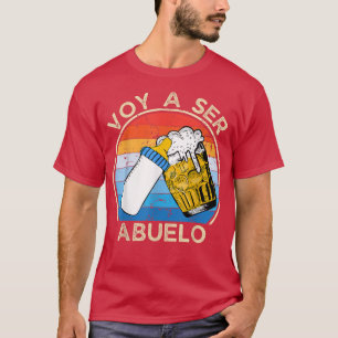 T-shirt Mens Abuelos Faire-part de grossesse, Voy A Ser Ab