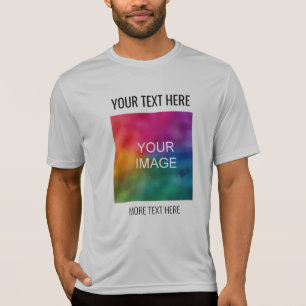 T-shirt Mens Activewear Sport-Tek Concurrent Argent