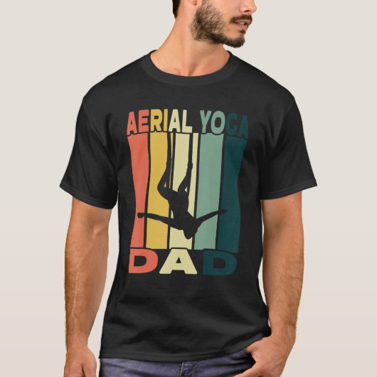 T-shirt Mens Aerial Yoga Dad I Air Silk Design And Aerial  (Devant)