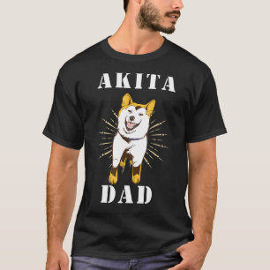 T-shirt Mens Akita Papa Akita Dog Akita Inu Shiba Inu Akit