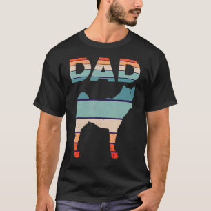 T-shirt Mens Akita Papa Retro Vintage Akita Inu Shiba Inu