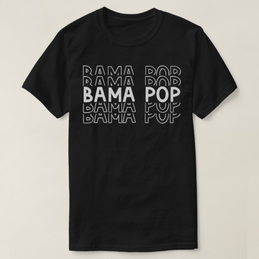 T-shirt Mens Alabama Bama Pop Papa Fête des pères Cadeau P (Design devant)