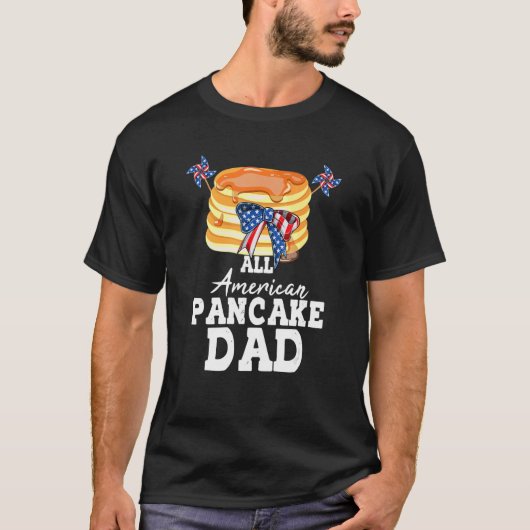 T-shirt Mens All American Pancake Dad Men (Devant)