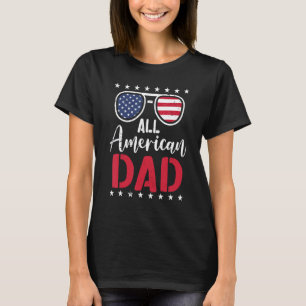 T-shirt Mens All American Papa Matching Family Quatrième 4