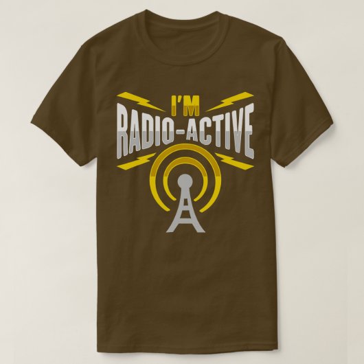 T-shirt Mens Amateur Radio Im radioactive Design for Ham R (Design devant)