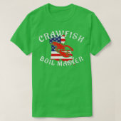 T-shirt Mens American Flag Louisiane Crawfish Boil Master (Design devant)