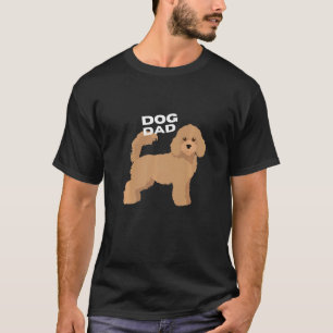 T-shirt Mens Apricot Poodé Chien Papa Homme