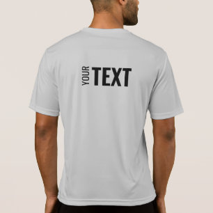 T-shirt Mens Back Side Imprimer Modèle Sport moderne