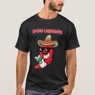 T-shirt Mens Badass Red Hot Chili Pepper Don Vergas T Shir