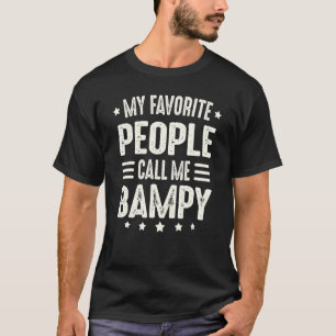 T-shirt Mens Bampy Fête des pères Pour Hommes Mes Gens Fav