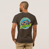 T-shirt Mens Basic Bella Canvas (Brown) (Dos entier)