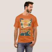 T-shirt Men's Basic T-ShirtRetro California Travel Poster  (Devant entier)