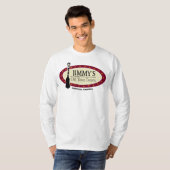 T-shirt Men's Basic White JOTT Logo Long Sleeve (Devant entier)
