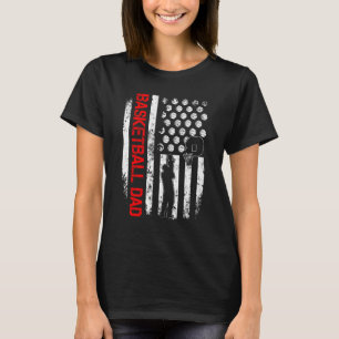 T-shirt Mens Basketball Us Drapeau Américain Pour Père Pat